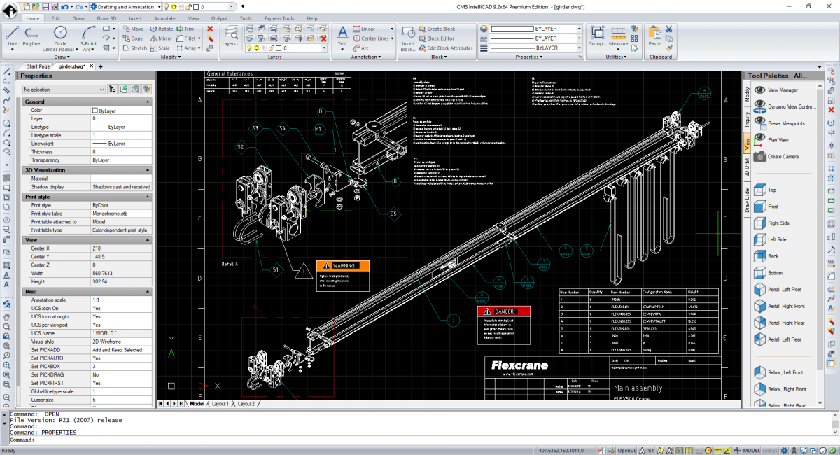 CMS IntelliCAD Easy Run - User interface